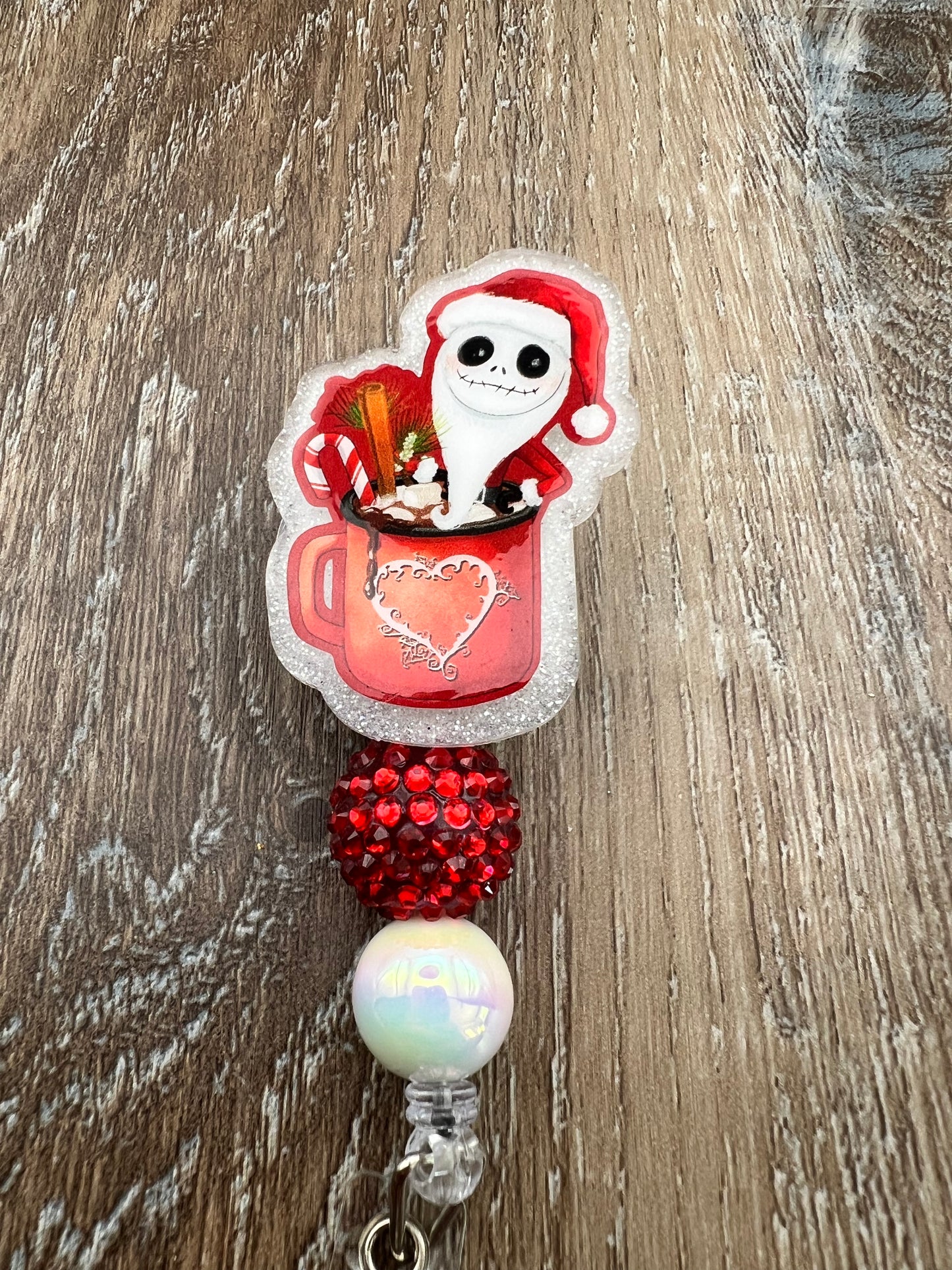 Christmas Skeleton Badge Reel