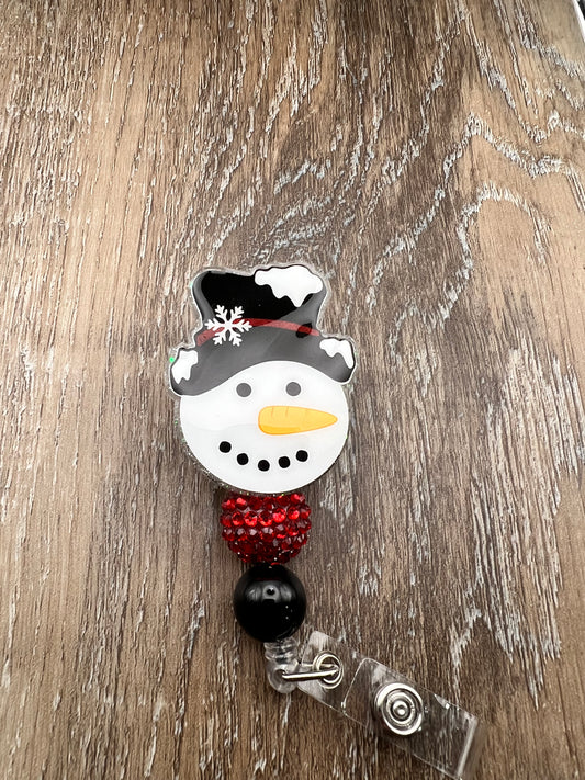 Snowman Badge Reel