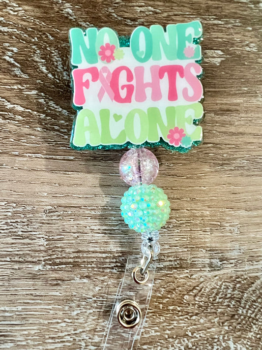 No One Fights Alone Retractable Badge Reel