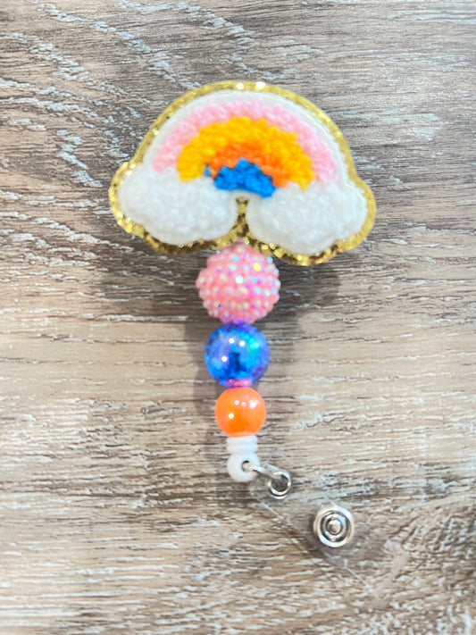 Felt Rainbow Badge Reel